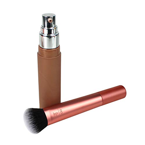 REAL TECHNIQUES Expert Face Brush - Brocha para Base de Maquillaje (Polvo/Fluido) 1 Unidad, 60 g, Rosa
