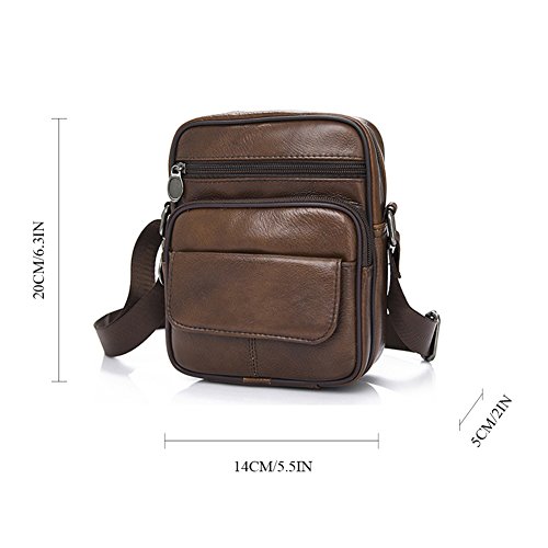 Realmark Cuero Bolso Bandolera Messenger Negocios Monedero Bolsa maletín portátil Bandolera de los Hombres