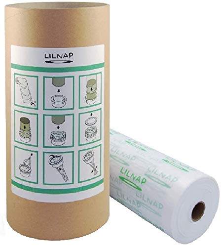 Recarga de mangiapannolini multicapa ligeramente perfumada con tratamiento antiolores EVOH compatible con recambios Sangenic Tommee Tippee TEC, Twist & Click - Angelcare - Litter Locker II