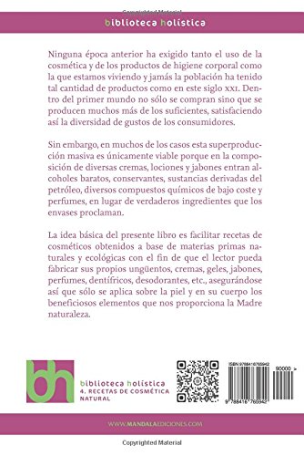 RECETAS DE COSMÉTICA NATURAL (2ªED) (Biblioteca Holística)