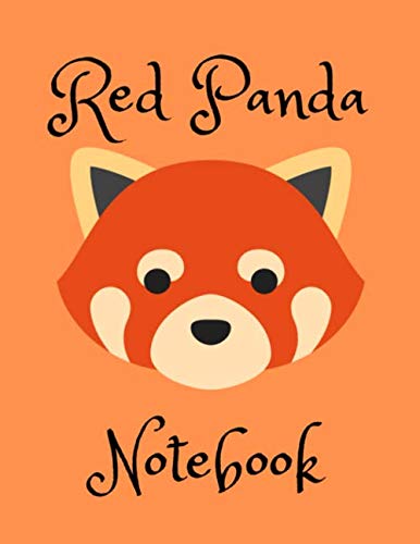 Red Panda Notebook: 130 Wide Ruled Blank Lined Pages|8.5"x11"|School Supplies