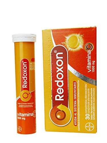 REDOXON Vitamina C Naranja 30 Comp EFERV, Negro, Normal