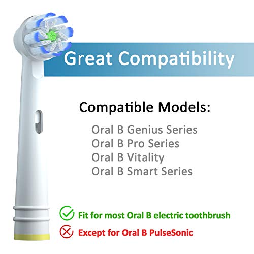 REDTRON Recambios Cepillo Compatible con Oral B, 8 cabezales de cepillo de dientes eléctricos para Oral B Sensitive, Oral B Pro, Vitality y más