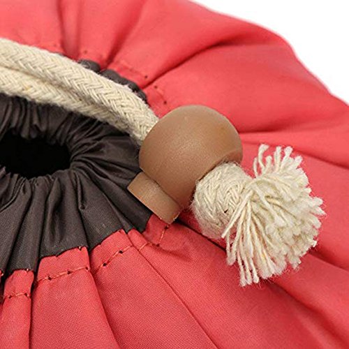 Reeamy-Home Bolso de tocador Portátil de Viaje, Higiene y Cosmética Bolsa a Prueba de Agua Kit de Viaje Organizador de Almacenamiento de baño de Maquillaje con Asas (Color : Red)