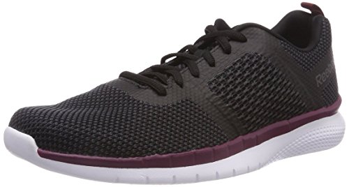 Reebok PT Prime Runner FC, Zapatillas de Entrenamiento para Hombre, Negro (Black/Coal/Ash Grey/Rustic Wine/White 0), 42.5 EU