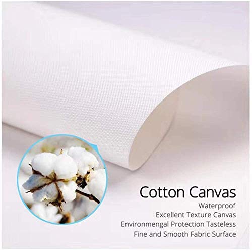 Refosian Trayectoria de difusión de tinta en blanco y negro Pintura en lienzo Arte Impresión abstracta Imagen de pared Decoración para el hogar 40x50cm / 15.7x19.6 en Sin marco