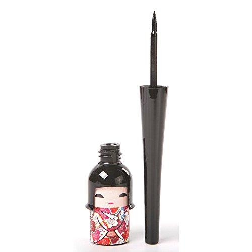 REFURBISHHOUSE Pluma delineador liquido negro impermeable muneca japonesa lindo Maquillaje Cosmetico