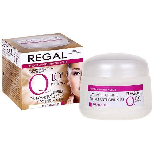 Regal Q10+ Crema de Día Hidratante Antiarrugas Piel Seca y Sensible