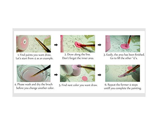 Regalo de Pintura al óleo para Adultospintada a mano de pintura alCampo de lavanda- （40x50cm） -Marco de madera