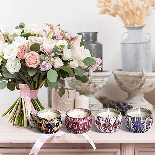 Regalo de Velas Perfumadas,AMAYGA Velas Aromaticas,Cera de Soja Natural,Aromaterapia Decoración para Relajación Fiesta Boda Baño Yoga Navidad Día de San Valentín Regalos