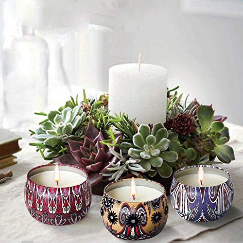 Regalo de Velas Perfumadas,AMAYGA Velas Aromaticas,Cera de Soja Natural,Aromaterapia Decoración para Relajación Fiesta Boda Baño Yoga Navidad Día de San Valentín Regalos