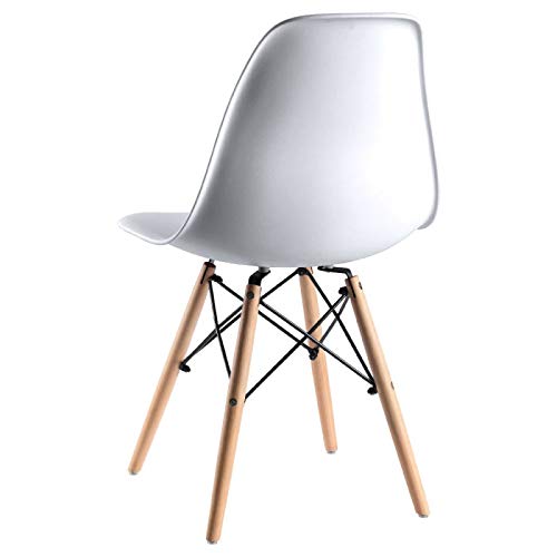 Regalos Miguel - Packs Sillas Comedor - Pack 4 Sillas Tower Basic - Blanco - Envío Desde España