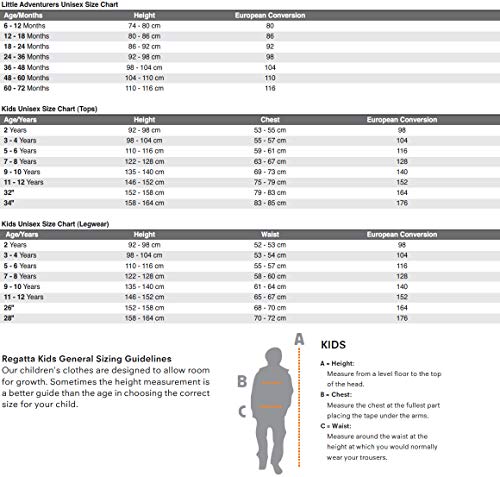 Regatta Children's Puddle IV - Mono infantil impermeable, Niños, color Pepper, 18-24 meses(92 EU)