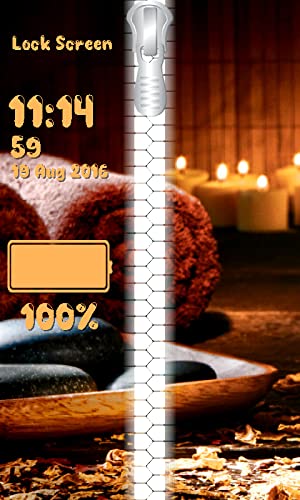 Relax pantalla de bloqueo de la cremallera