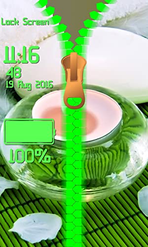 Relax pantalla de bloqueo de la cremallera