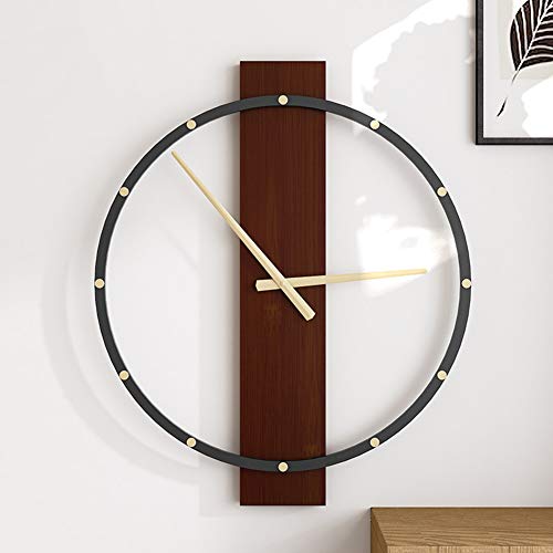 Reloj de pared grande de 20 pulgadas, no hace tickets – Vintage Simple Metal Art silencioso reloj de pared para sala de estar decorativo 53 cm, estilo 2