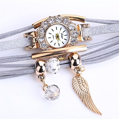 Relojes de Mujer Blanco 2018 Reloj de Cuarzo Popular Pulsera Piedras Preciosas de Flor por ESAILQ