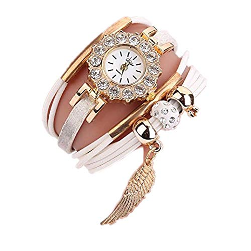 Relojes de Mujer Blanco 2018 Reloj de Cuarzo Popular Pulsera Piedras Preciosas de Flor por ESAILQ