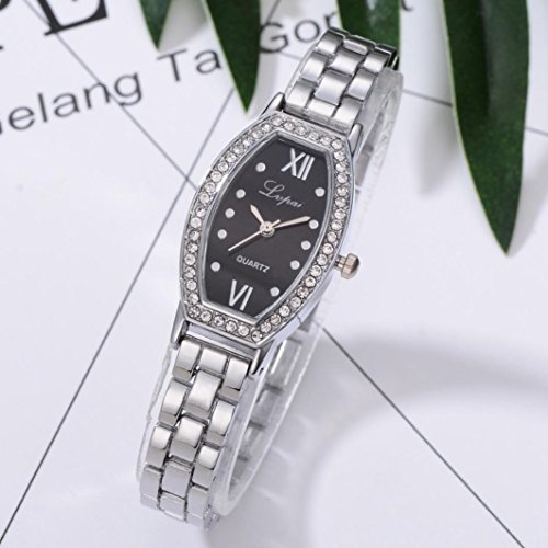 Relojes de Mujer Plateado 2018 Pulsera de Cuarzo de Acero Inoxidable Diamantes Cristalino por ESAILQ
