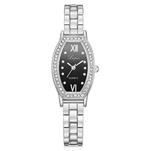Relojes de Mujer Plateado 2018 Pulsera de Cuarzo de Acero Inoxidable Diamantes Cristalino por ESAILQ
