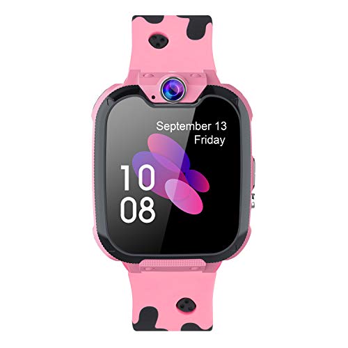 Relojes para Niños - Música Smartwatch para Niños Niña Game Watch (Tarjeta SD de 1GB incluida Pantalla táctil Relojes Inteligentes con Llamada Juego Cámara Música (Rosa)