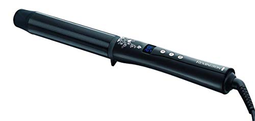 Remington CI9532 Pearl - Rizador de pelo, Cerámica con Perla, Punta Fría, Digital, Negro, Pinza de 32 mm