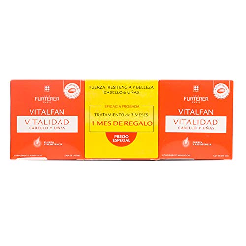 Rene Furterer 2+1 Vitalfan Vitalidad Cabello y Uñas, 3x30cápsulas