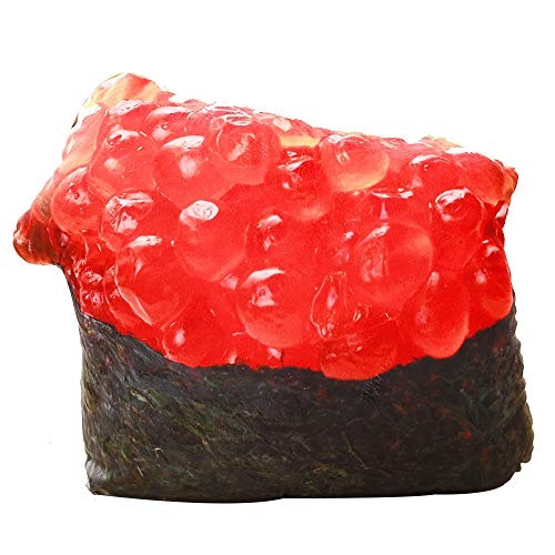 RENJIANFENG Cojines Simulados Caviar Sushi Food, Tela De Felpa Corta, Relleno De Algodón PP, Almohadas De Cintura con Respaldo De Oficina, Almohadas De Personalidad, Regalos para Fiestas De Broma