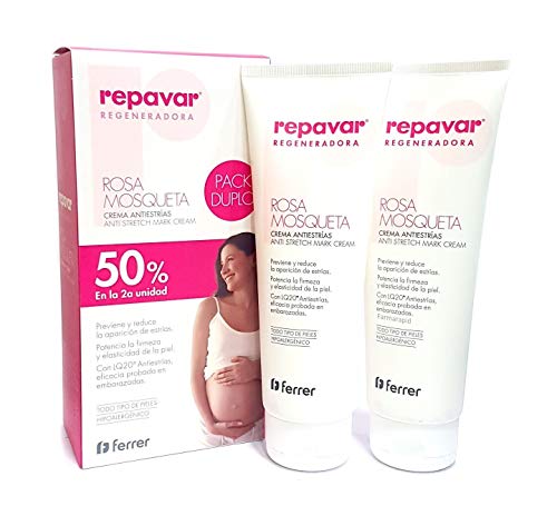 Repavar crema Antiestrías Regeneradora (Rosa mosqueta/Centella asiatica) duplo 2x250ml