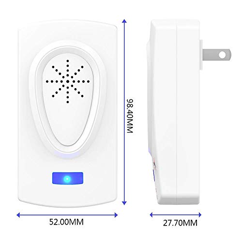 Repelente Ultrasónico de Plagas, Repelente de Insectos Interiores Control de Mosquitos Ratones Hormigas Cucarachas Moscas Arañas Pulgas (4 Piezas)