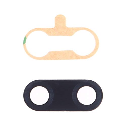 Repuesto de Lente de Cristal de Repuesto para cámara Trasera + Adhesivo de Doble Cara Compatible con Huawei P Smart 2019 Pot-LX1 Pot-LX2