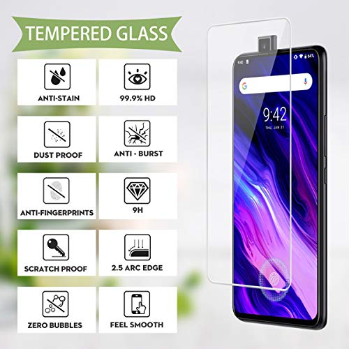 Reshias Funda para UMIDIGI S5 Pro + [2 Pack] Cristal Templado Protector de Pantalla,Suave TPU Transparente Gel Silicona Anti-arañazos Protectora Carcasa para UMIDIGI S5 Pro (6,39 Pulgadas)