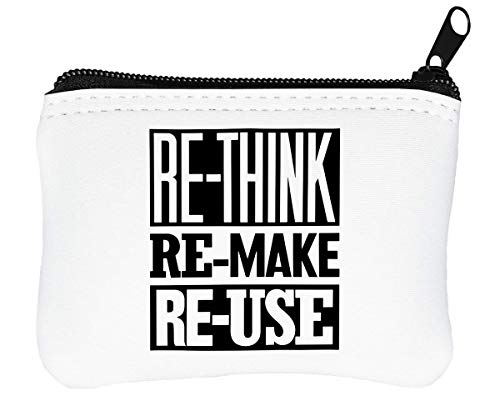 Rethink Remake Reuse Billetera con Cremallera Monedero Caratera