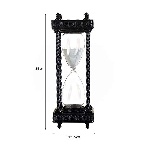 Retro Nostálgico De Reloj De Arena Adorno De 60 Minutos De Resina De Arena Temporizador,Horas Reloj De Arena Temporizador De Cuenta Atrás Kithchen Cocinar Horario De Reloj De Arena ( Color : Gold )