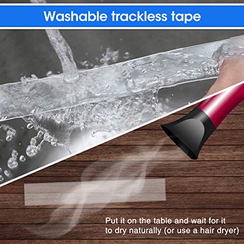 Reutilizable Nano Tape，LIUMY transparente doble cara Cinta Adhesiva de Pared Fuerte , reutilizable antideslizante de gel fuerte lavable , para pared, cocina, alfombra, fijación de fotos -9.84ft (3M)