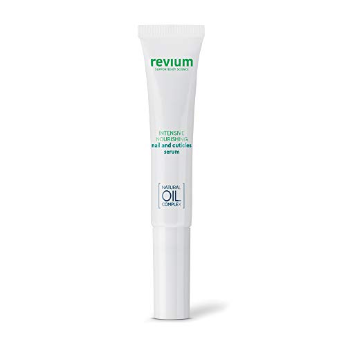 Revium - Sérum nutritivo de acción intensiva para uñas y cutículas, producto de cuidado con aceites de mirra, algodón, almendra, canola y germen de trigo, con vitaminas (A, E, F y C) y lecitina, 7ml