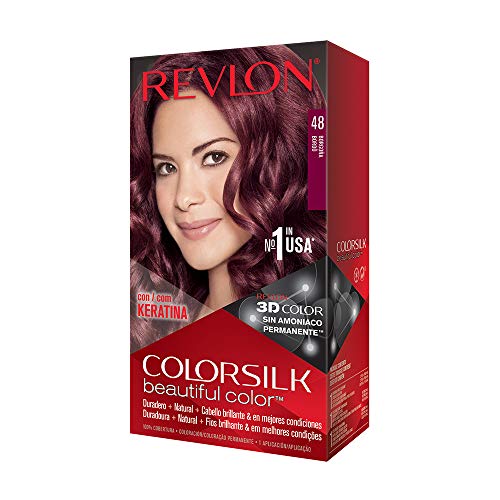 Revlon Colorsilk - Tinte, color 48-borgoña, 200 gr