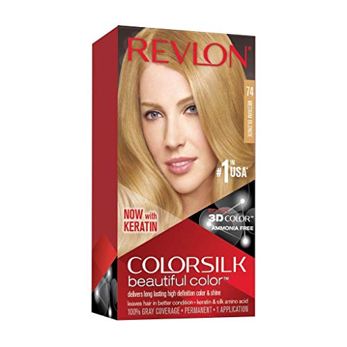 Revlon ColorSilk Tinte de Cabello Permanente Tono #74 Rubio Medio