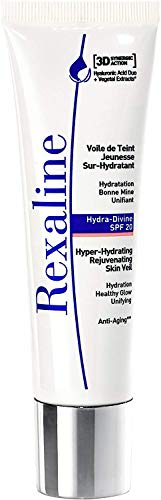 Rexaline - Hydra-Divine SPF20 - Crema Hidratante tintada - CC cream con ácido hialurónico, crema correctora, corrector de tez naranja - Tratamiento antiedad - 30 ml