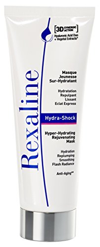 Rexaline - Hydra-Shock - Mascarilla de juventud súper hidratante - Mascarilla facial con ácido hialurónico antiarrugas, antiedad y repulpante - Todo tipo de piel - Cruelty free -75ml