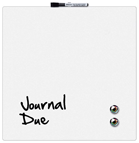 Rexel Pizarra magnética individual, 360x360mm, Diseño cuadrado, Blanco, 1903802