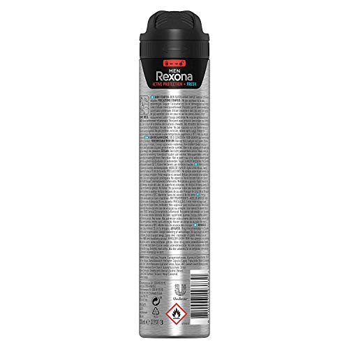 Rexona Active Pro+ Desodorante Antitranspirante Frescor, Hombre - Pack de 6 x 200 ml (Total: 1200 ml)
