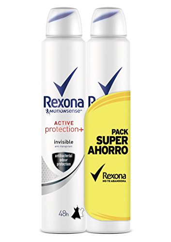 Rexona Desodorante Antitranspirante Active Pro+ Invisible Mujer Ahorro - Pack de 3 x 2 unidades