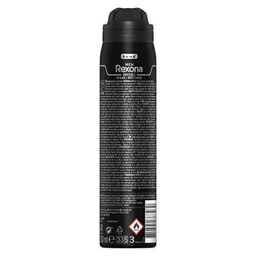 Rexona Desodorante Antitranspirante Invisible Black&White 200Ml, 2 unidades