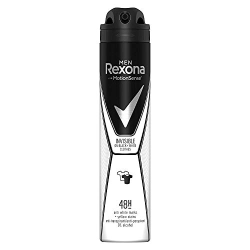 Rexona Invisible Desodorante Antitranspirante Black&White - Pack de 6 x 200 ml (Total: 1200 ml)