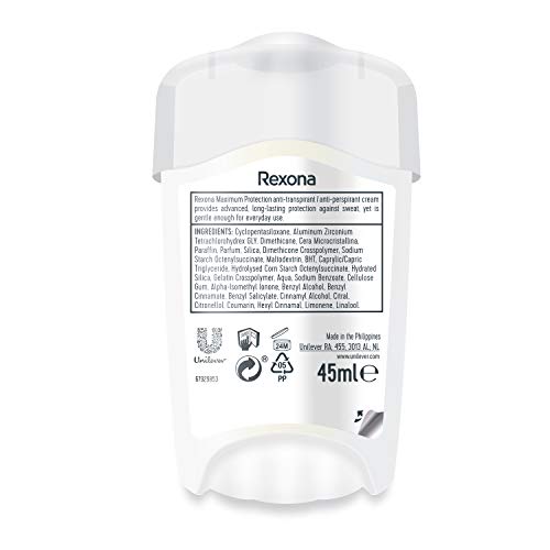 Rexona Maximum Protection Crema Antitranspirante Clean Scent 45ml - Pack de 6