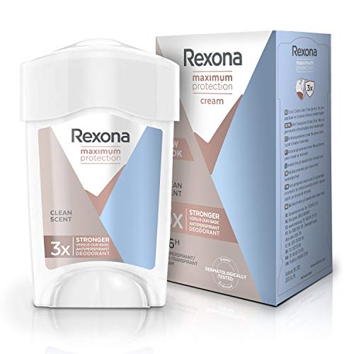 Rexona Maximum Protection Crema Antitranspirante Clean Scent 45ml - Pack de 6