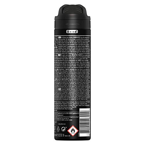 Rexona Men - Desodorante en spray invisible On Black + White Clothes antitranspirante, 150 ml
