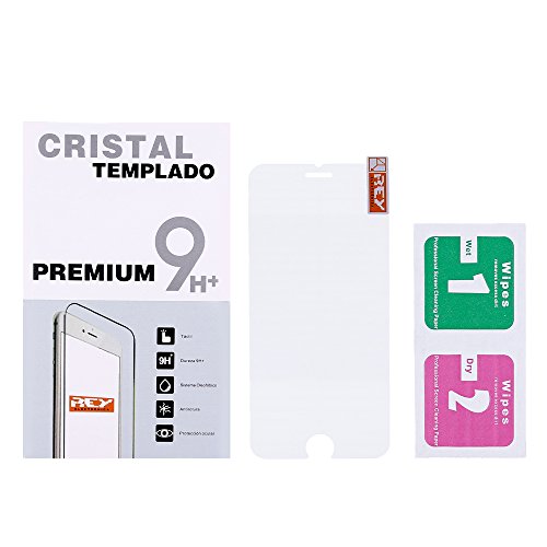 REY Protector de Pantalla para iPhone 6 6S 4.7" Cristal Vidrio Templado Premium