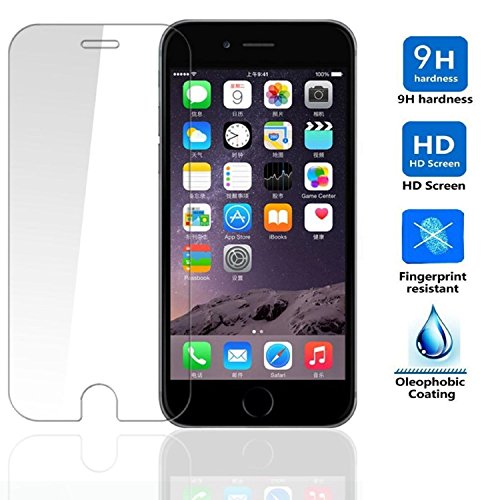 REY Protector de Pantalla para iPhone 6 6S 4.7" Cristal Vidrio Templado Premium